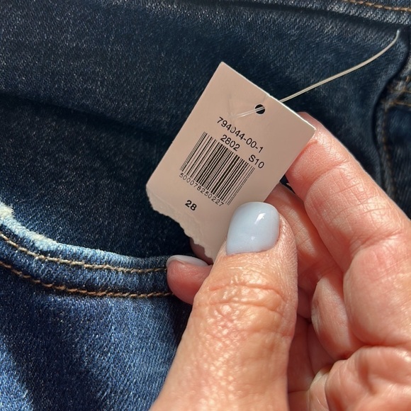 Old Navy Extra High Rise Curvy Sky Hi Straight Jean Secret Slim Pockets‎ Size 28 - Picture 11 of 11
